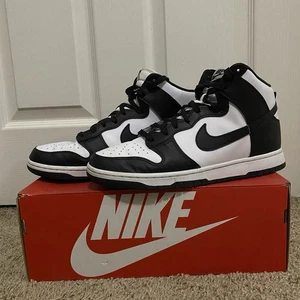 Herren 10 Nike Dunk High Retro Panda Schuhe schwarz weiß DD1399-105 - Bild 1 von 7