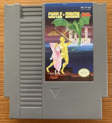 NES ~ CASTLE OF DRAGON ~ Nintendo Game 3 Screw NES-C4-USA Game Cart Only NTSC - Image 1 of 4