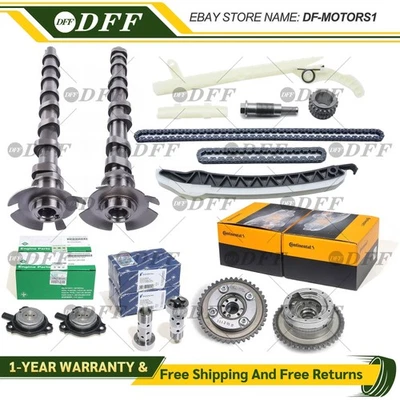 Par de engranajes VVT y 2x árbol de levas para Mercedes Benz W205 W213 X156 M270 M274 Foto 1 de 4