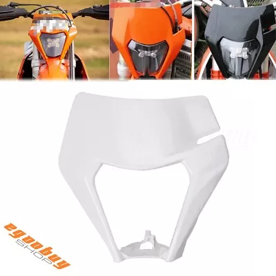 Marco de faros de motocross blanco para Enduro EXC Honda Suzuki Yamaha Kawasaki BMW Foto 1 de 4