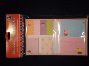 3 Sizes CUPCAKES Organization Crafts 8 Assorted STICKY NOTES A24-5 - Picture 1 of 3