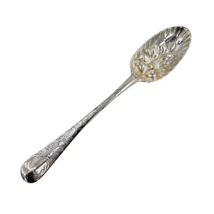 1796 Irish Georgian Solid Silver Stunning Berry Spoon (2218-9-VVSG) - Picture 1 of 9