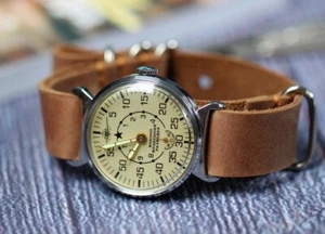 Fliegeruhr Pobeda Mechanische Uhr für Herren Militär Alte Uhr Vintage Style - Bild 1 von 12