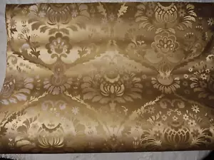 2 X Vintage Retro Wallpaper Rolls Unused 1970’s Vinyl Gold - Picture 1 of 1