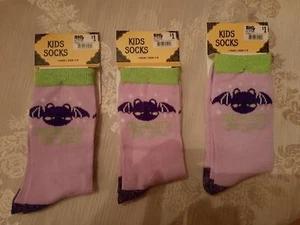 I'm Batty For You Kids Girls Halloween Socks Sock Size 7-9 3 Ct. - Picture 1 of 3