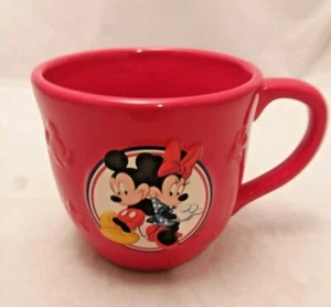 Disney Mickey Mouse Minnie Mouse Hallmark Red 3D Raised Mickey Coffee Tea Mug - Picture 1 of 9