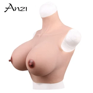 Realistic Silicone Breast Forms Fake Boobs For Crossdresser Drag Queen C-H Cup - Picture 1 of 12