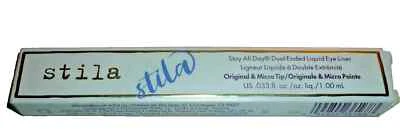 Stila Stay All Day Dual Eye Liner ~ Full Size 0.33oz ~ Midnight / Periwinkle New - Image 1 of 3