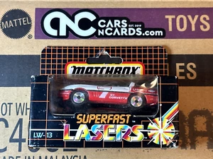 1984 Matchbox LW13 Matchbox Superfast Lasers GT Corvette Red NIP - Picture 1 of 5