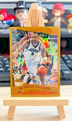 2005-06 Topps cromo Carlos Boozer refractor de oro 80/99 RARO Utah Jazz #59 Foto 1 de 2