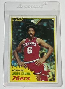 1981 Topps Julius Erving #30 NRMT 76ers Basketball Card # - Picture 1 of 2
