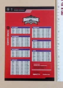 TARJETA DE GRAN TAMAÑO - 2004-05 Toronto Raptors calendario de baloncesto NBA 🙂 🙂 - Imagen 1 de 2