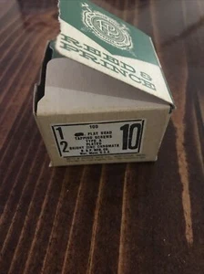 100 Reed & Prince Flat Head Tapping Screws, #10 X1/2, Zinc Chromate, USA - Picture 1 of 5