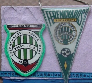 Original alte Wimpel Ferencvaros Budapesht, Ungarn - Bild 1 von 2