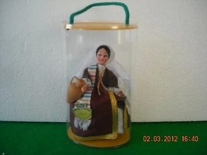 BAMBOLA CM 13 DIPINTA A MANO COSTUME SICILIA EROS ANNI '70 - Picture 1 of 1