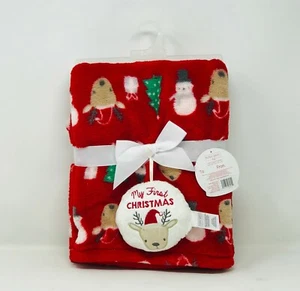 Baby's First Christmas Blanket and Ornament- Soft and Adorable by Baby Gear - Picture 1 of 2