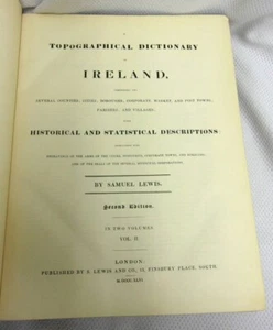 1846 Topographical Dictionary of Ireland By Samuel Lewis K To Z Vol. 2 - Picture 1 of 8