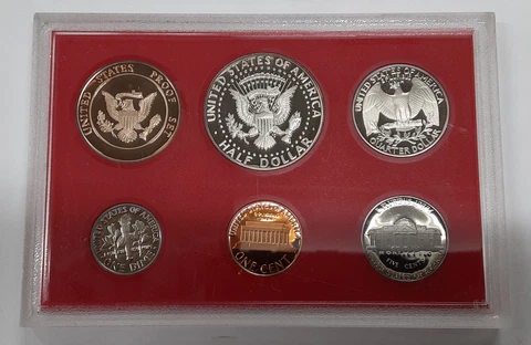 1982-S US Mint Proof Set 5 Gem Coins as Issued Cover