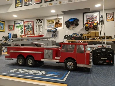 Aluminum Fire Truck on Tamiya King Hauler Chassis - Image 1 of 4