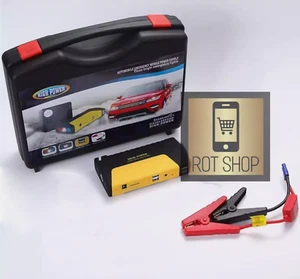 JUMP STARTER AVVIATORE AUTO FURGONE BATTERIA EMERGENZA BOOSTER CARICABATTERIA - Foto 1 di 5
