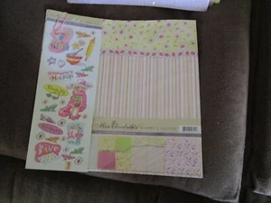 Juego de 5 hojas de álbumes de recortes Ms Elizabeth 12"x12" pegatinas coordinadoras mamás H - Imagen 1 de 2