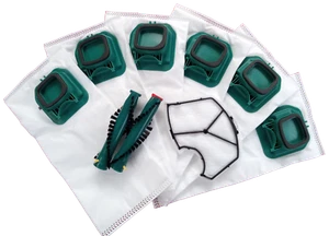 24 Staubsaugerbeutel Vlies + Filter geeignet Vorwerk Kobold VK 140 150 + Bürsten - Bild 1 von 7