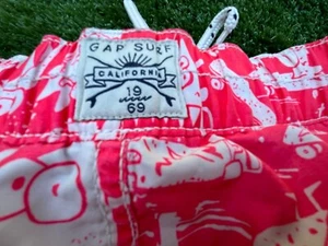 Gap Kids Boys Bathing Suit Blue XS 4-5 Swim Trunks Pockets - Picture 1 of 5