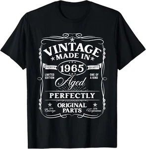 Vintage 1965 60th Birthday Decorations 60th Birthday Gifts T-Shirt - Picture 1 of 8