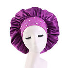 Hair Cap Solid Color Skin-Friendly Faux Pearls Rhinestones Shower Hat Women