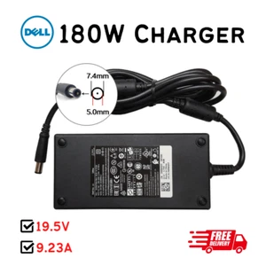 Original DELL 180W Power Supply 19.5V 9.23A Genuine Laptop Charger + Power Cable - Picture 1 of 2