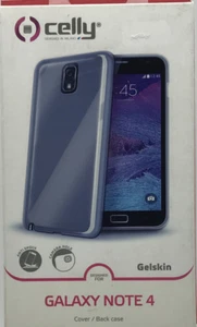Cover Case Celly TPU per Samsung Galaxy Note 4 Morbida Trasparente - Foto 1 di 4