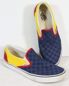 Zapatos Vans Checkerboard Multicolor Primario Apenas Usados Limpios Bonitos Para Hombres 10.5 - Imagen 1 de 16