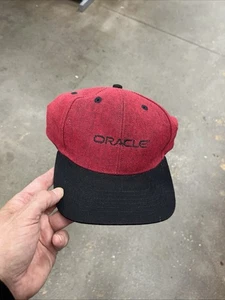 Oracle Strapback Baseball Cap rot/schwarz Einheitsgröße verstellbar extreme Passform voraus - Bild 1 von 1