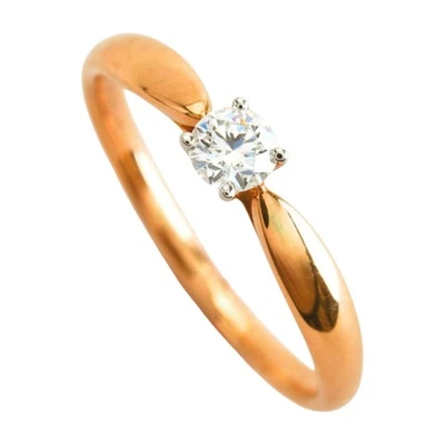 Anillo Tiffany & Co. Armonía Diamante 0.23ct Piedra: G VS1 3EX Oro Rosa Talla 7 Foto 1 de 4