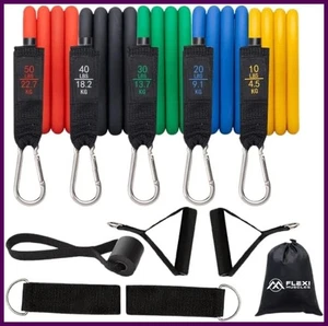 Mejor Set de Bandas para Ejercicio Cuerdas Musculares Yoga Gimnasio Pilates Entrenami - Imagen 1 de 9