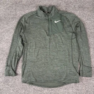 Nike Therma Sphere Element Long Sleeve Size Large Green - Picture 1 of 10