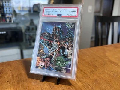 PSA 10 Iconic Magazine Cover 1995 Star Wars Galaxy #359 Yoda Darth Vader POP 1 - Image 1 of 2