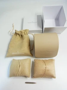 Caja de reloj de viaje Jaeger LeCoultre estuche y bolsa y pasador pulsador set de tiempo nuevo - Imagen 1 de 13