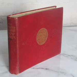Stamp Album Great Britain China Cape etc Inc Many Victoria Improved Stamp Album - Picture 1 of 24