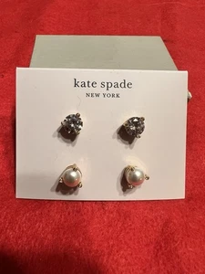 Neu mit Etikett Kate Spade New York Rise and Shine Ohrringe - Set mit Perlen und Zirkonia - Bild 1 von 5