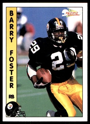 Barry Foster 1992 Pacific #589 Steelers NFL READ FREE SHIPPING AutographDen - Image 1 of 2
