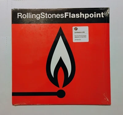 SEALED - THE ROLLING STONES - FLASHPOINT - 1991 ORIGINAL PRESSING HYPE STICKERS - Image 1 of 2