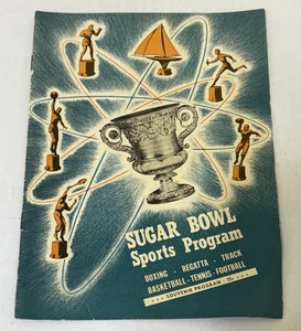 Rare 1946 KENTUCKY v Okla. A&M / LSU v Tulane BASKETBALL Program at SUGAR BOWL - Bild 1 von 7