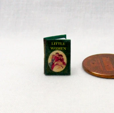1:24 Scale Book LITTLE WOMEN Illustrated Miniature Book Dollhouse 1/2" - Image 1 of 4