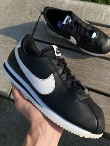 Nike Cortez 72 OG Men's Sneakers Size 40 US 7 Basic Leather Black White - Picture 1 of 12