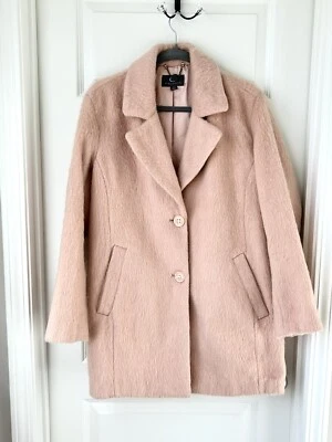 Abrigo Gallery New York Talla Pequeña Rubor Rosa Mezcla de Lana Difusa ~Lujo Tranquilo  Foto 1 de 4