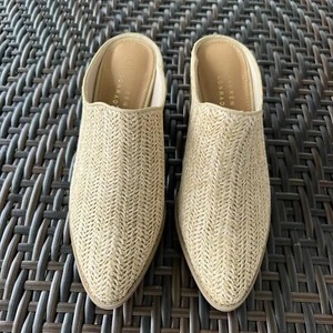 L C Lauren Natural Corundum Heel Shoes Size 8 - Picture 1 of 10