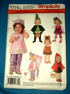 Simplicity 1774 Toddler Costume Pattern Unicorn Witch ++ UNCUT Size 1/2-1-2-3-4 - Picture 1 of 4