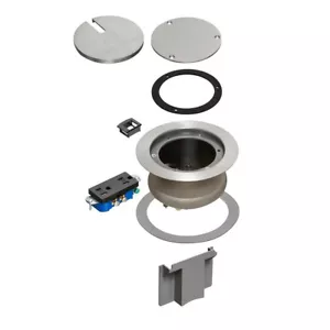 *CAJA ABIERTA* Kit de cubierta Arlington® FLBC4580NL IN BOX® (níquel) solo para concreto - Imagen 1 de 9