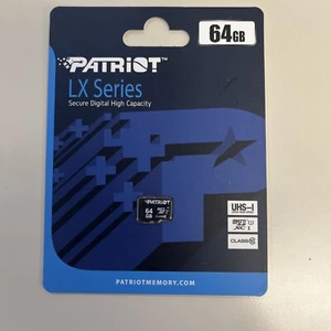 64GB Patriot Micro SD Card - Picture 1 of 5